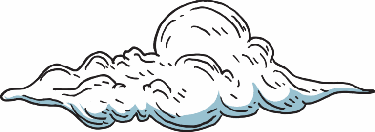 hand drawn cloud element
