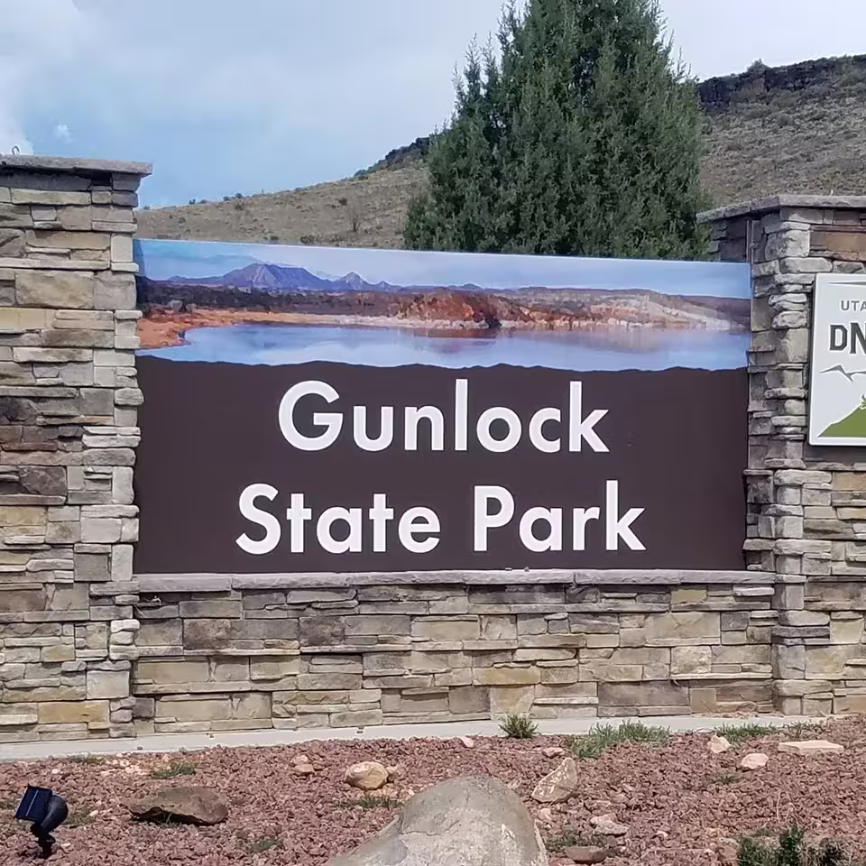 Gunlock State Park sign